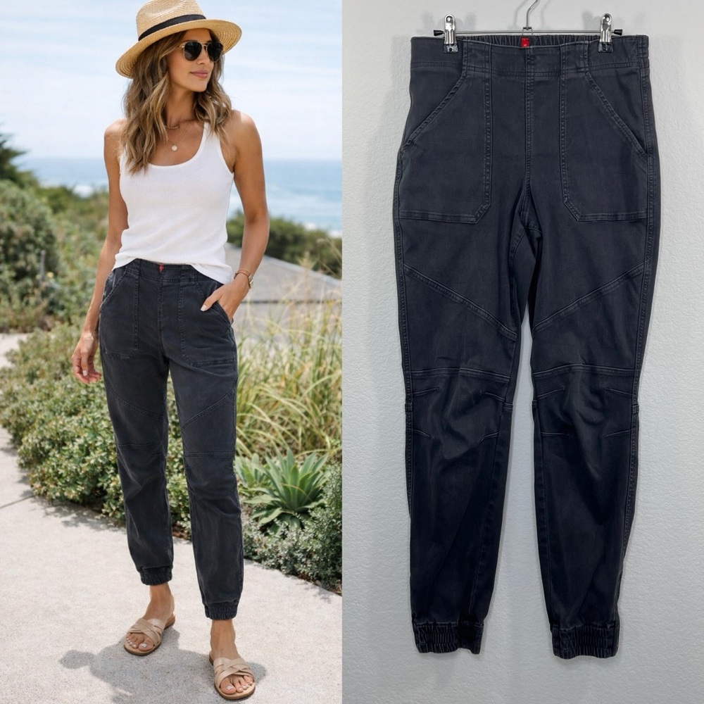 SPANX Stretch Twill Cargo Jogger Pant Dark Grey size Medium Women‎